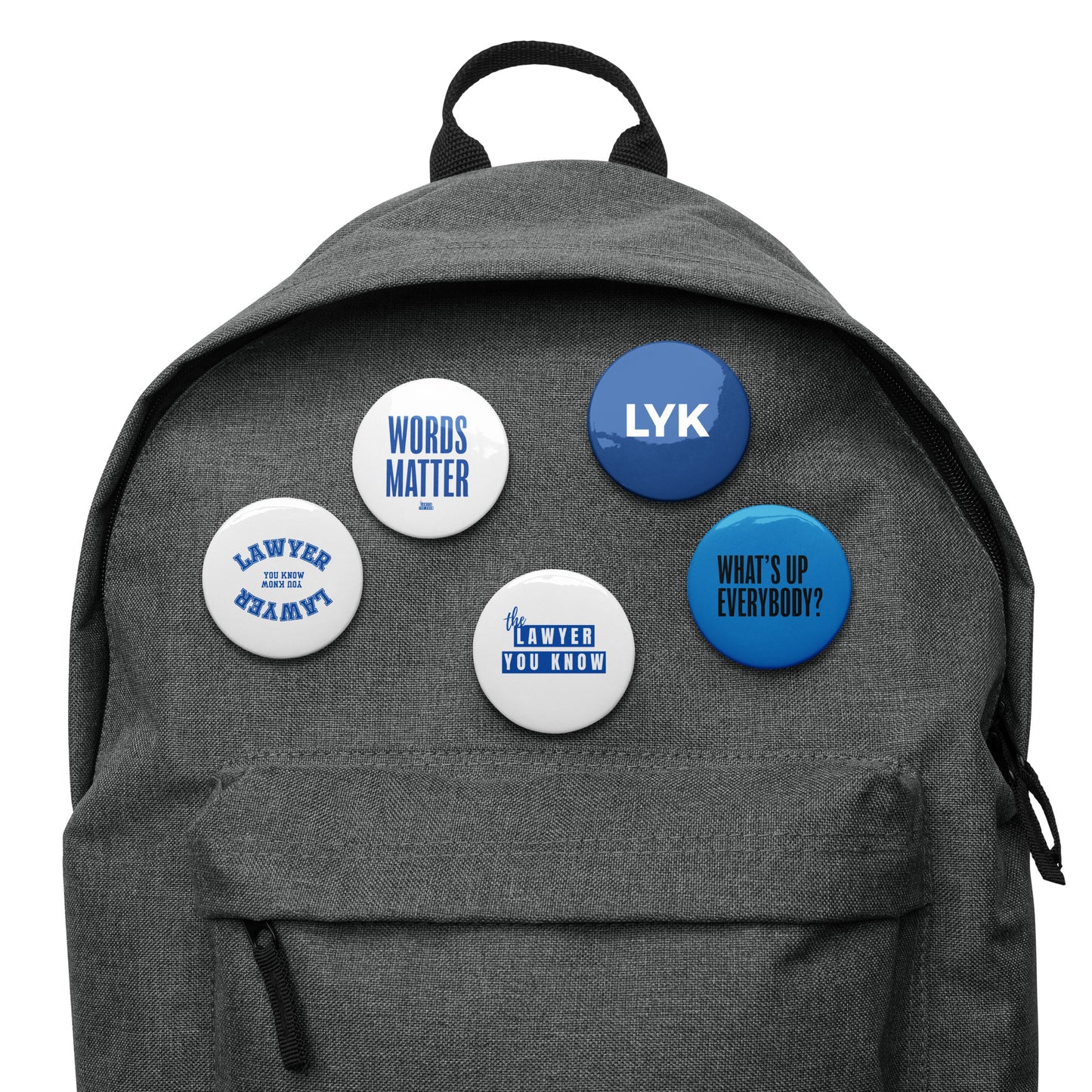 Set of pin buttons