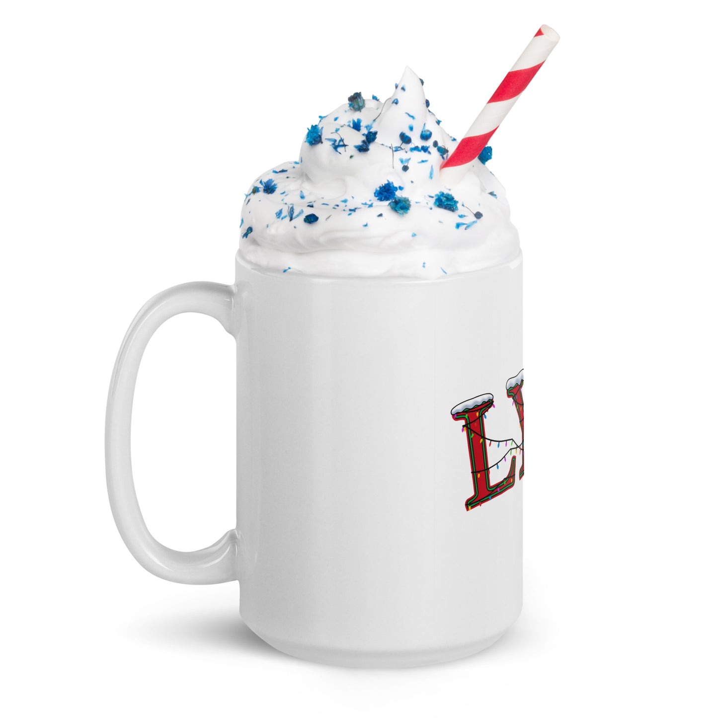 Holiday LYK White glossy mug