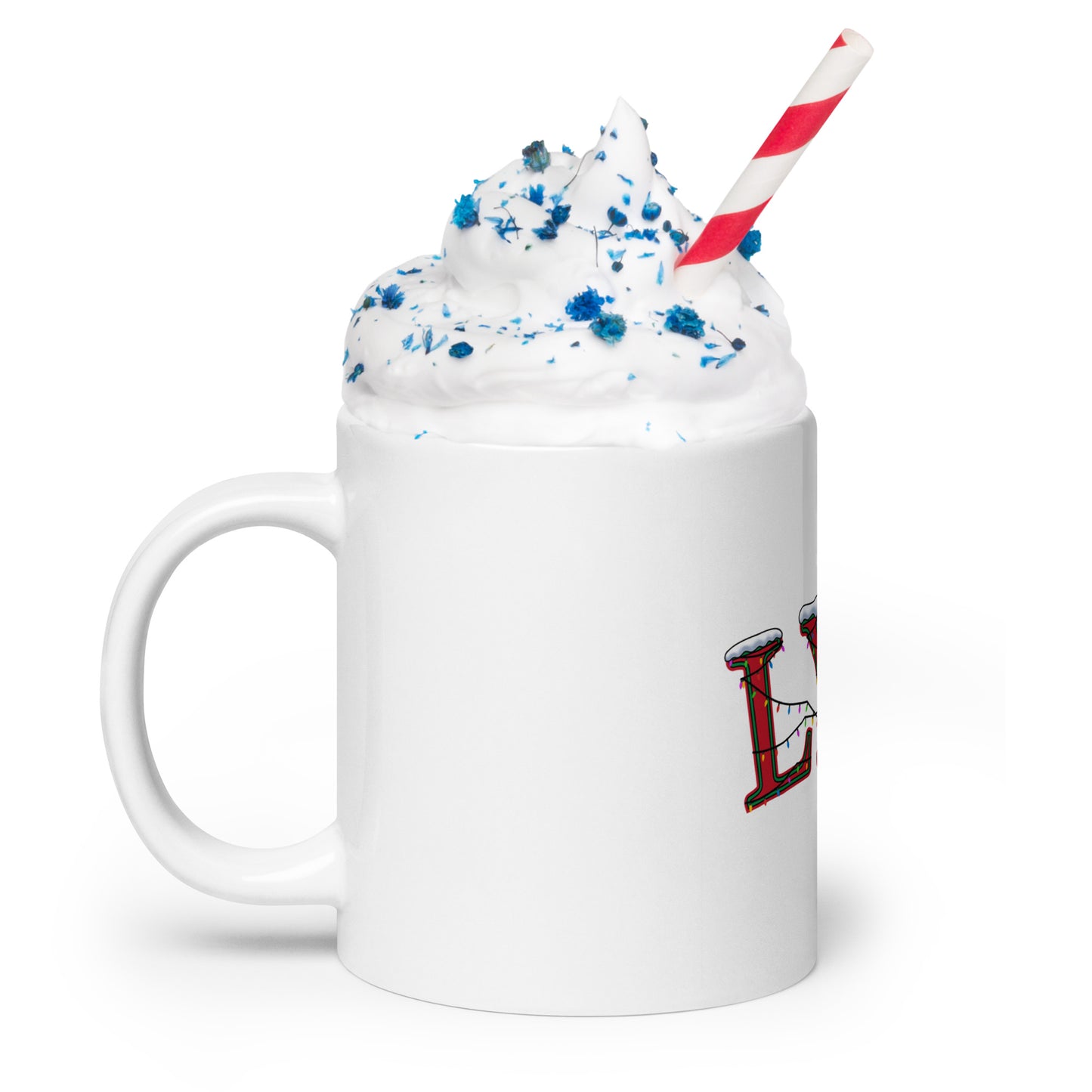 Holiday LYK White glossy mug