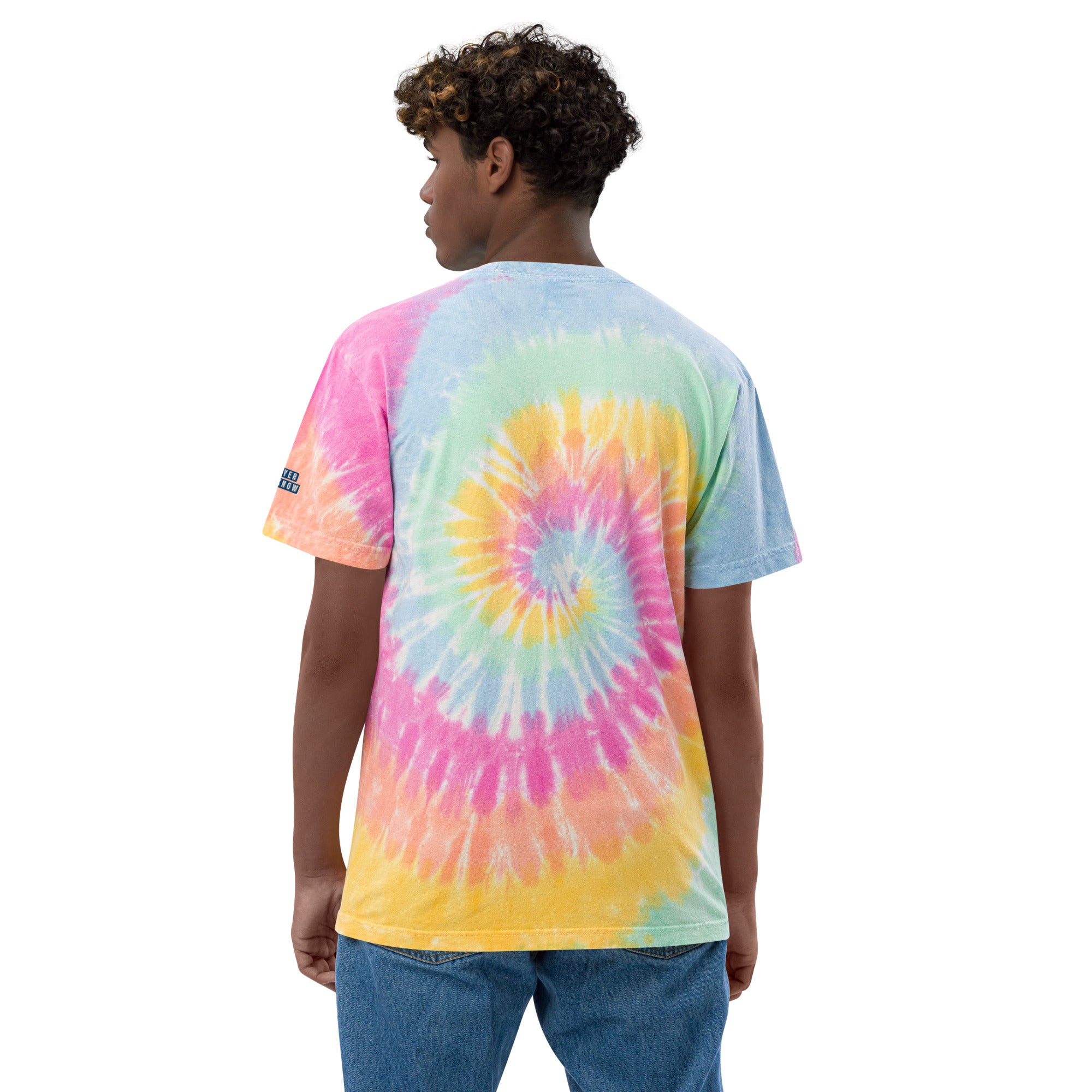 Oversized tie clearance dye crewneck